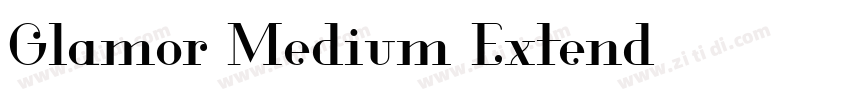 Glamor Medium Extend字体转换